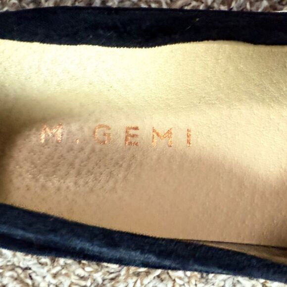 M. Gemi Black Velvet Slide on Sneakers - Picture 5 of 8